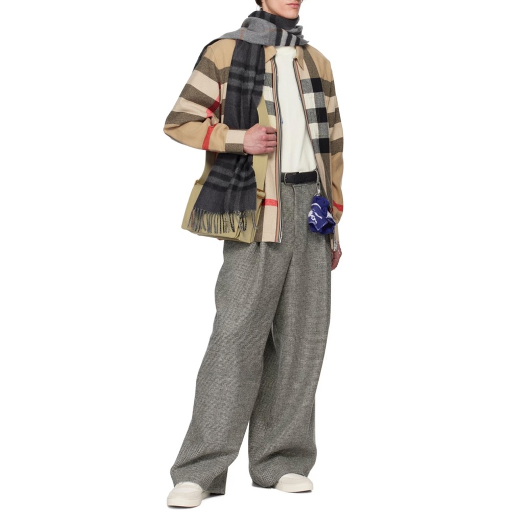 authentic Burberry Classic Check overshirt in Beige